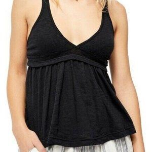 FREE PEOPLE ZINIA TANK IN BLACK SIZE XS